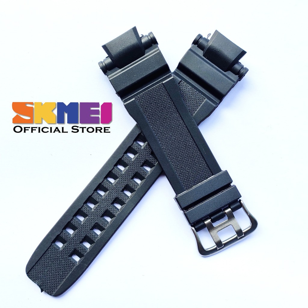 Strap tali jam tangan Skmei 0990 SKMEI AD 0990 Hitam tali skmei.