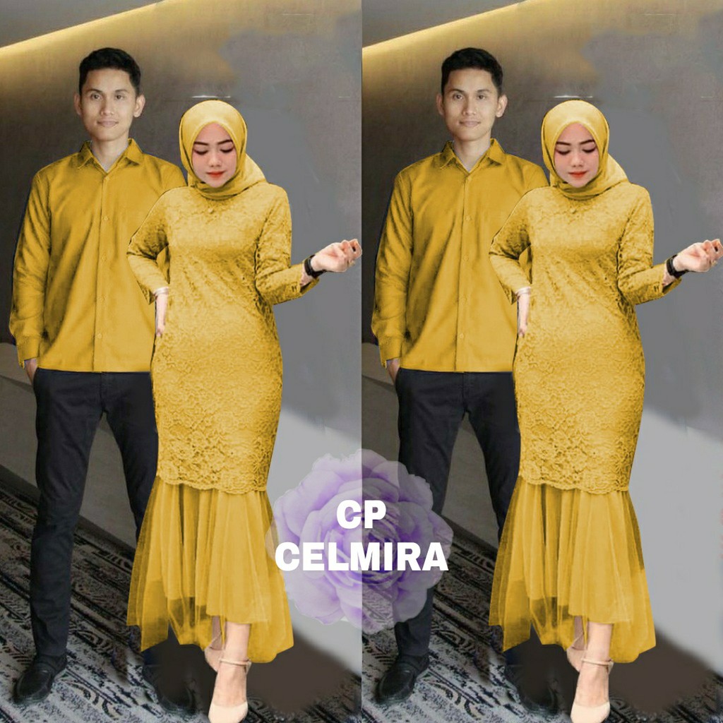COUPLE MUSLIM TERLARIS BAJU PASANGAN SARIMBIT COCOK BUAT KONDANGAN MURAH COUPEL KEBAYA LAMARAN