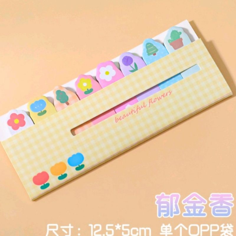Sticky Notes Memo Pembatas Buku Model Kartun ( Kode 8 Row)