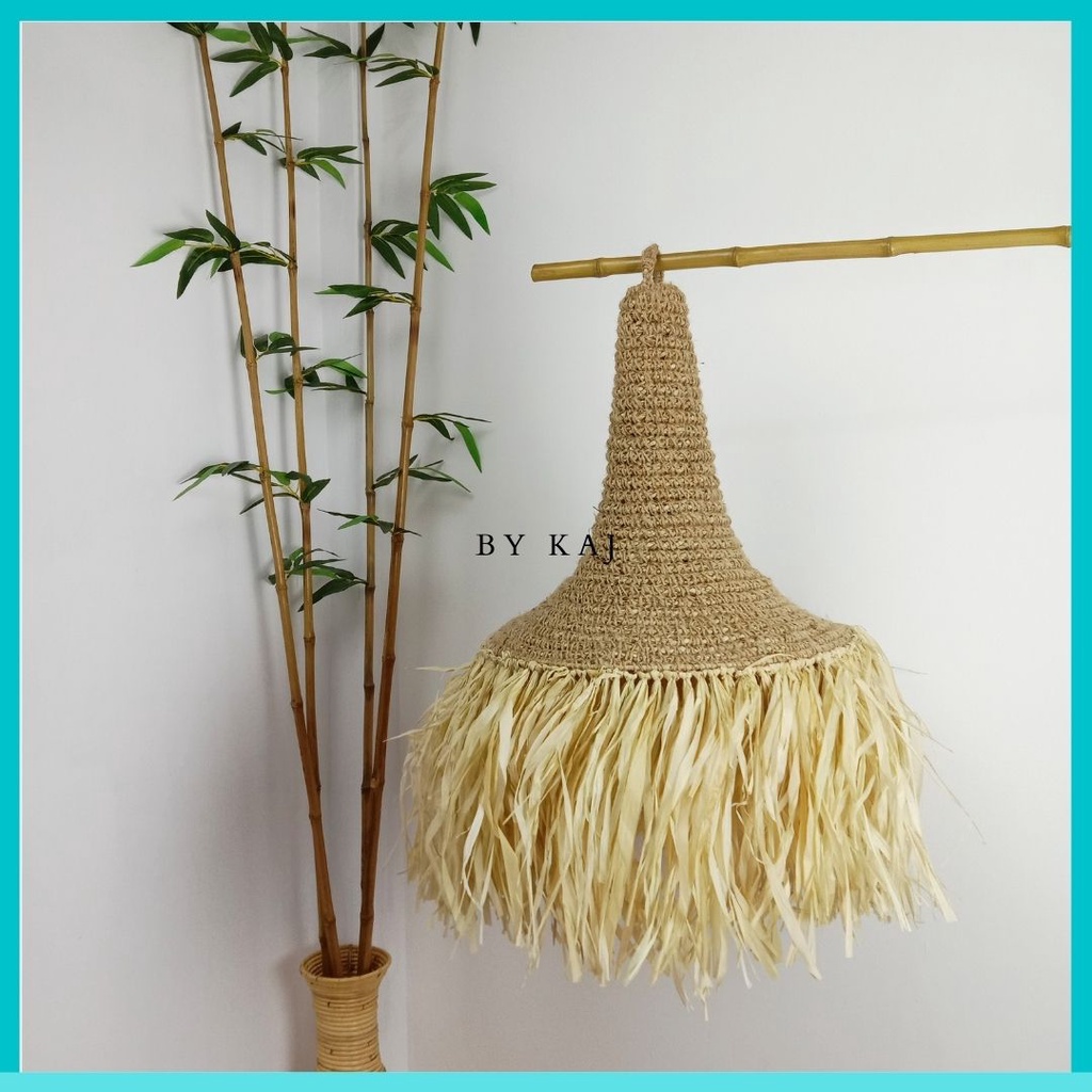 KAP LAMPU GANTUNG RUMBAI / KAP LAMPU GANTUNG BESAR JUMBO, DEKORASI CAFE BALI