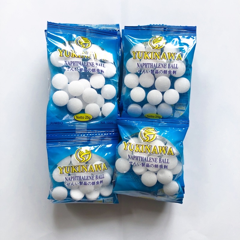 (24 Sachet) Kapur Barus Yukinawa / Kamper Putih Warna Kemasan 25 Gr