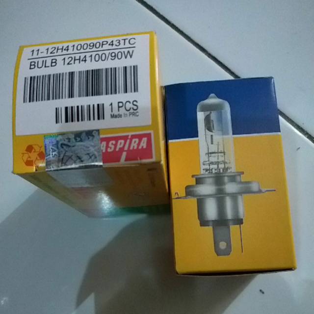 Bohlam Depan Lampu Dop Depan 12H4 100 / 90W Aspira Vixion 12H410090P3TC