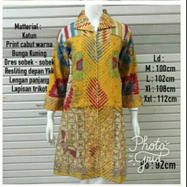 Atasan wanita/dres batik solo/baju kantor