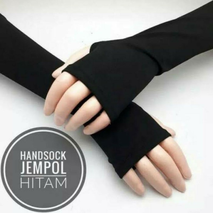 Handsock Fingerless / Manset Tangan Jari polos