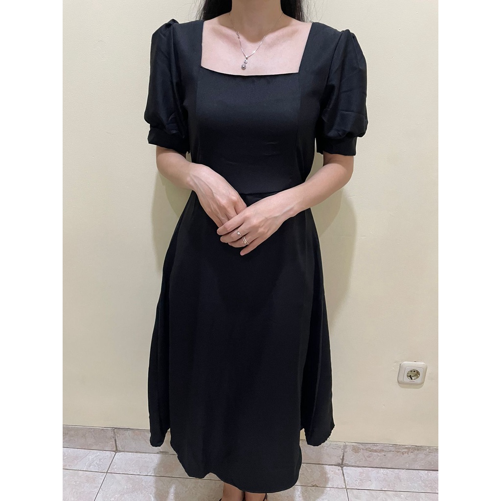 Toply shop Dres wanita yuna / Dres elegant pesta / gaun wanita boodycon