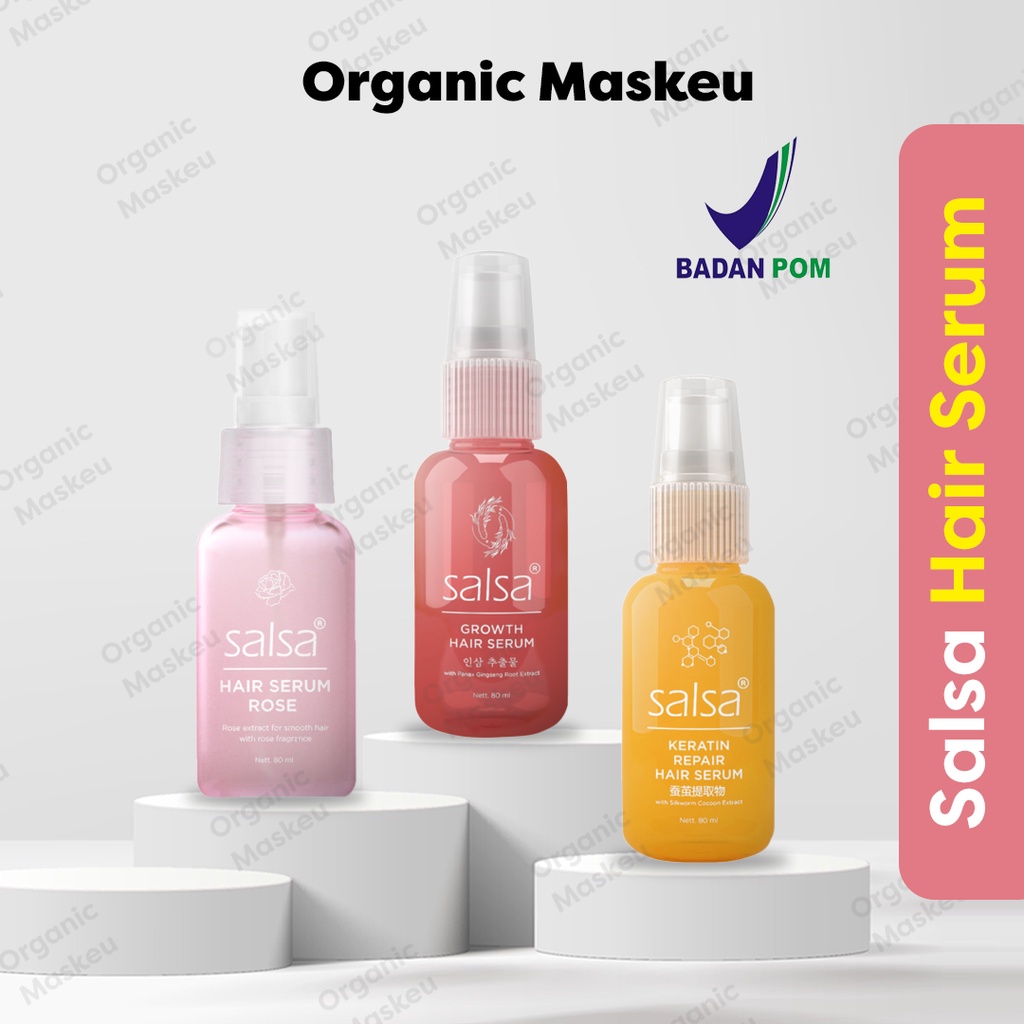 (BPOM)SALSA HAIR SERUM | SERUM RAMBUT PERAWATAN RAMBUT RONTOK RUSAK