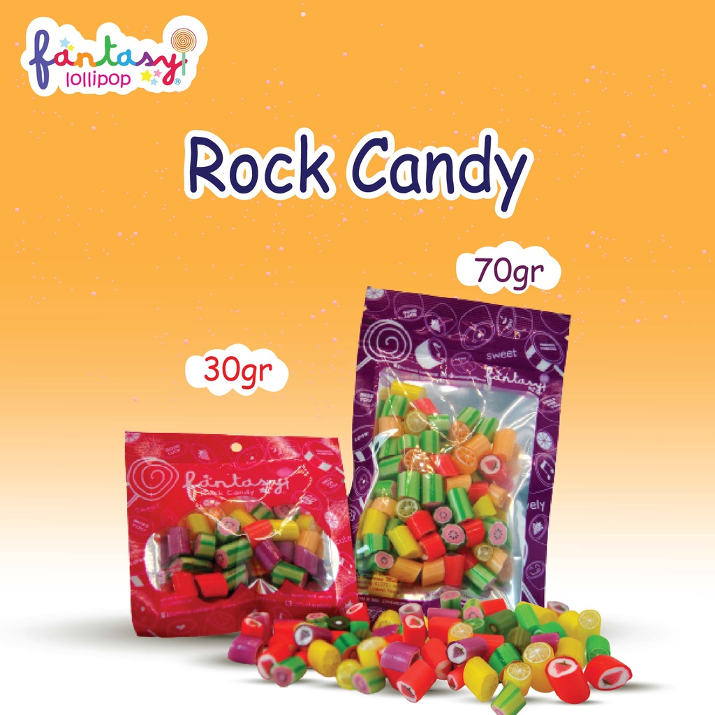 

Fantasy Lollipop Rock Candy 30 gr/ 70 gr Pack