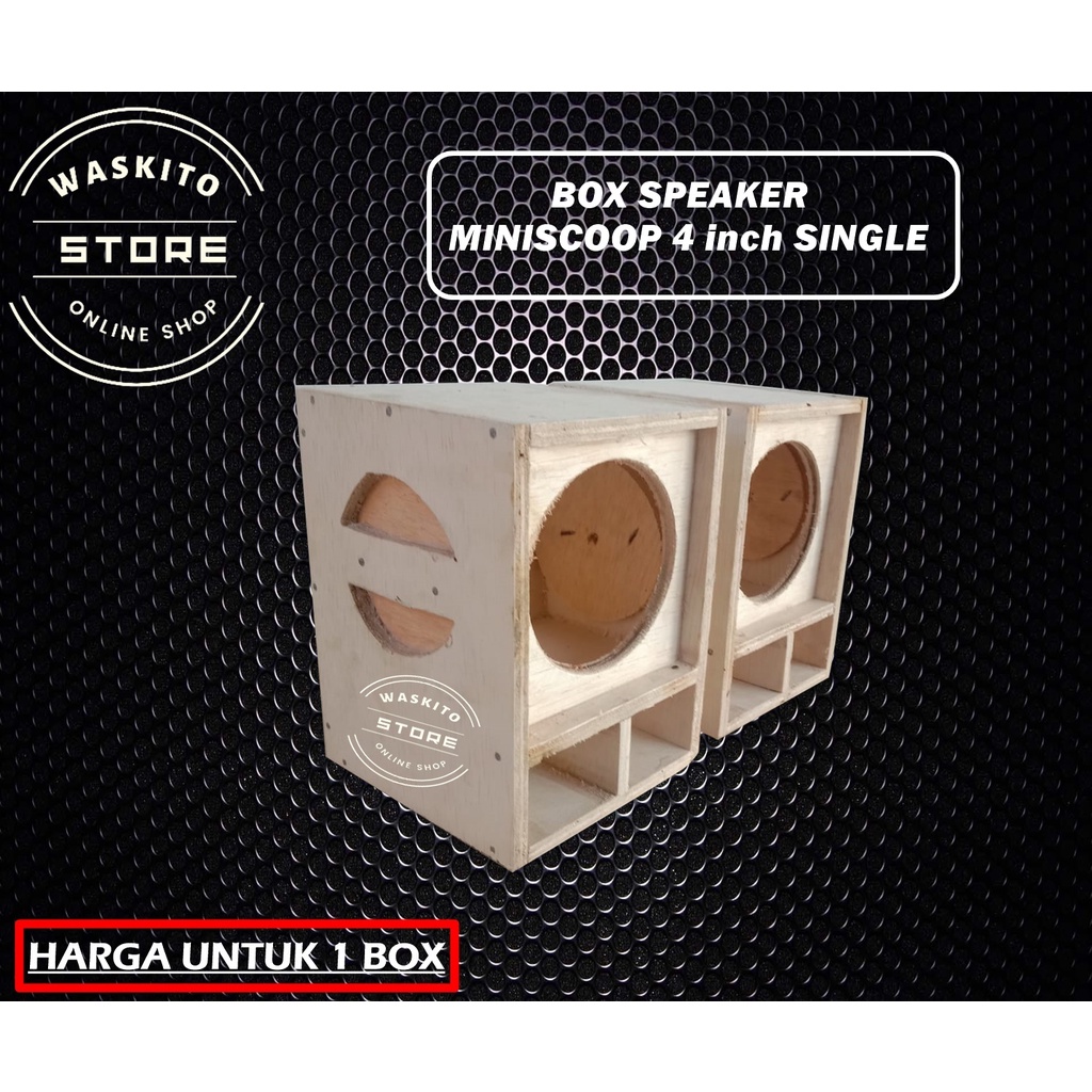 Box Speaker Miniscoop 4 Inch Subwoofer