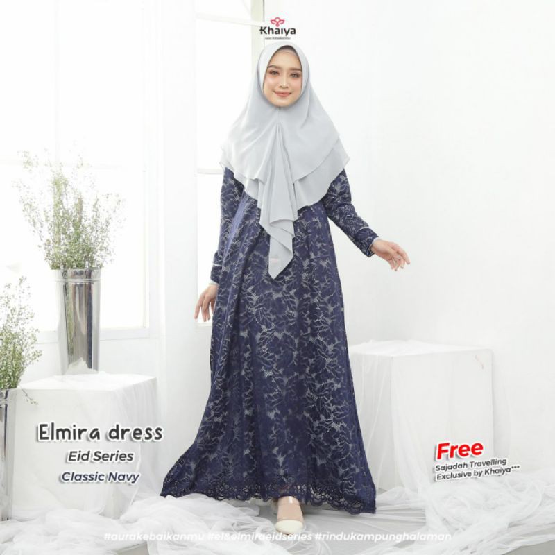 Elmira dress Gamis Lebaran Khaiya