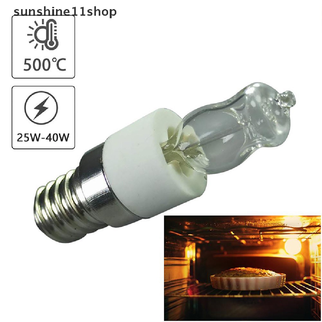 Sho Bohlam Lampu Halogen E14 Tahan Suhu Tinggi Aman Untuk Microwave / Oven