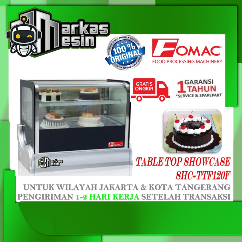 Mesin Pendingin Showcase Kue / Showcase Cold FOMAC SHC-TTF120F