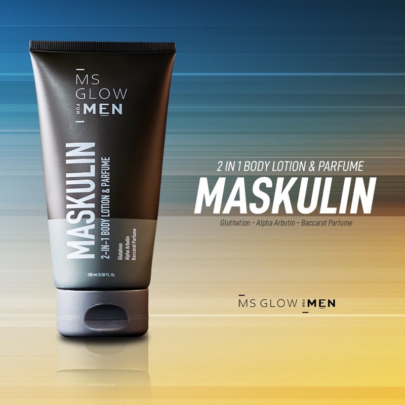 ✨BEAUTY✨ MASKULIN BODY LOTIN AND PARFUM MS GLOW FOR MEN