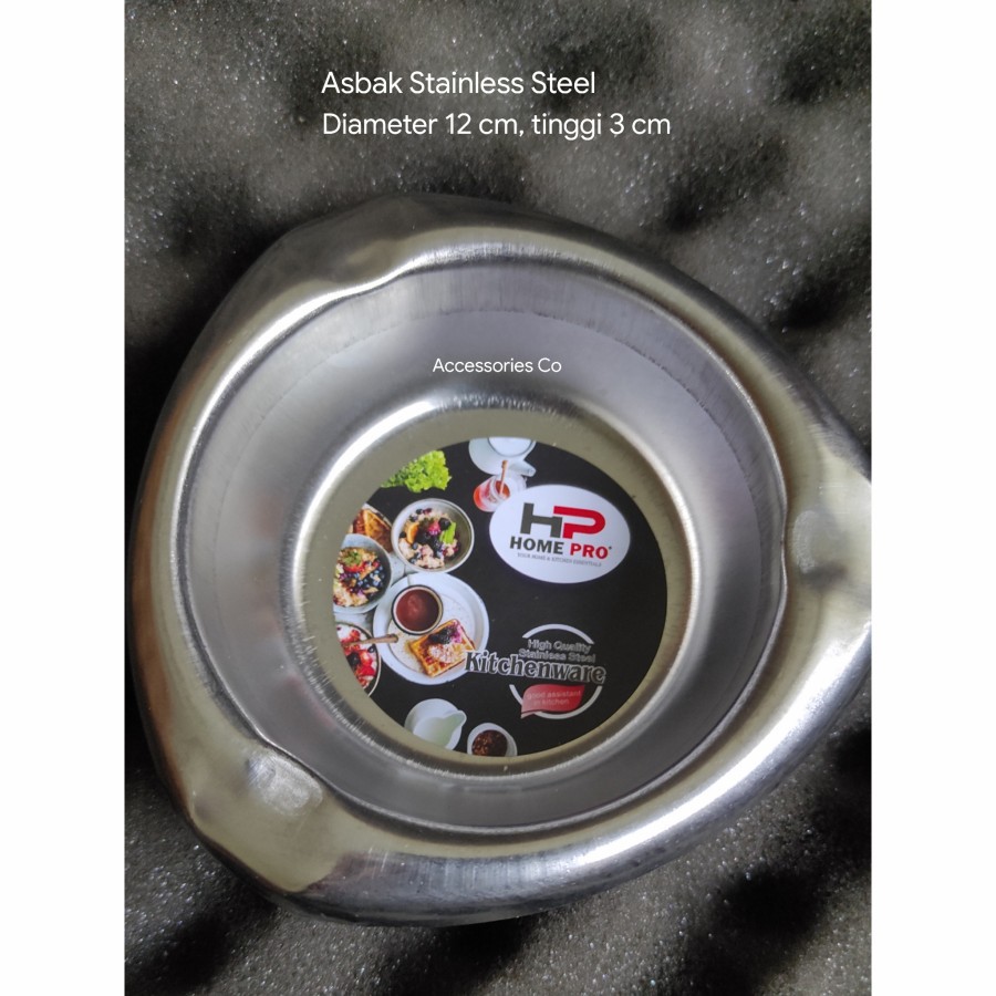 Jual Asbak Ashtray Stainless Steel Tebal Bagus Model Segitiga Shopee