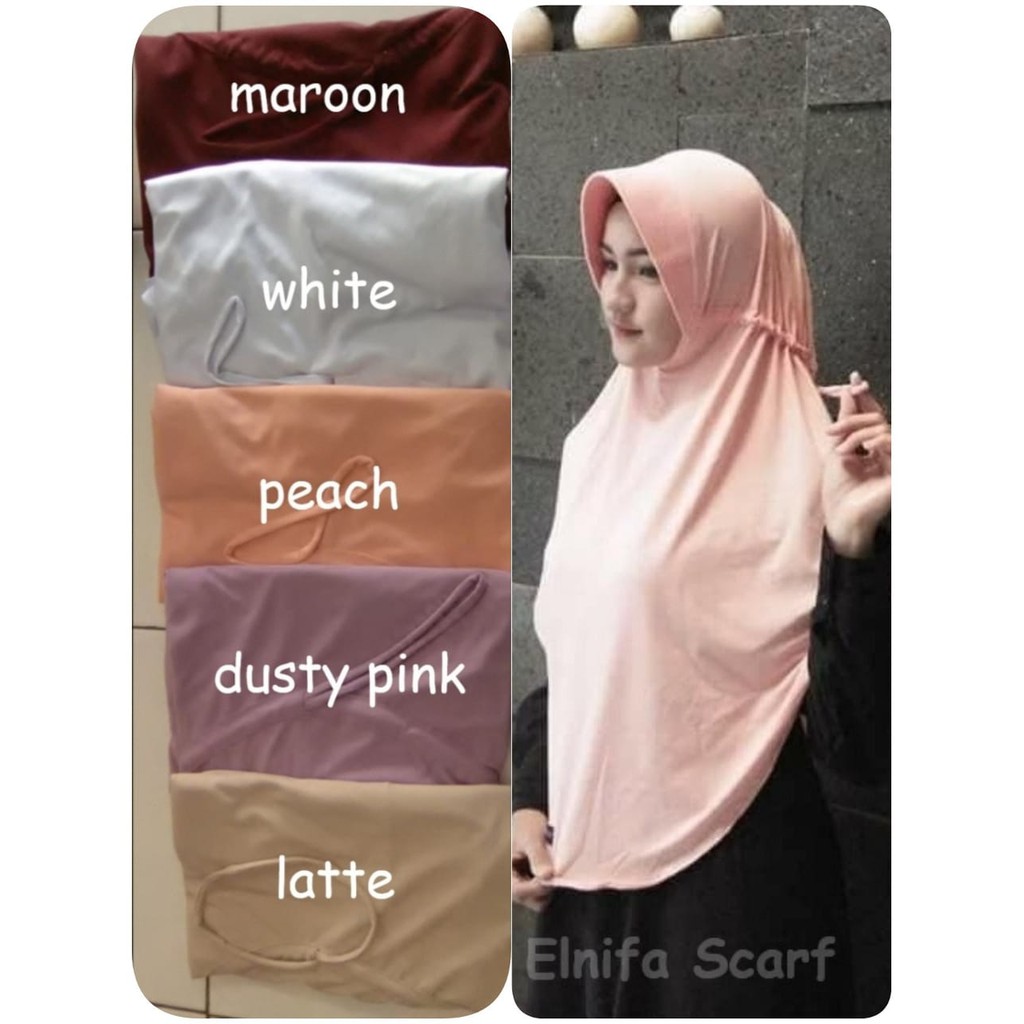 Serut jumbo Elnifa Scarf/Bergo Elnifa/Serut Jokowi Elnifa