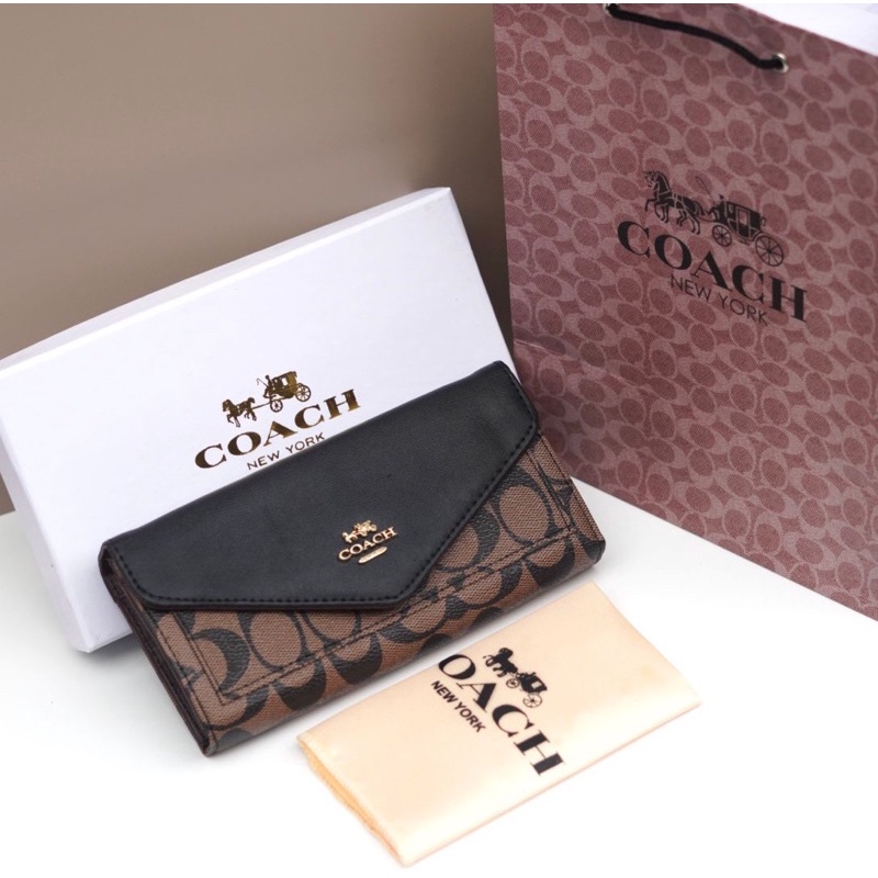 DOMPET CO*CH ENVELOVE SIGNATURE (free paper bag,box,cover) uk.20x10