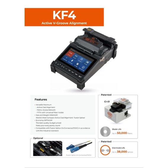 SPLICER SWIFT KF4/ FUSION SPLICER SWIFT KF4