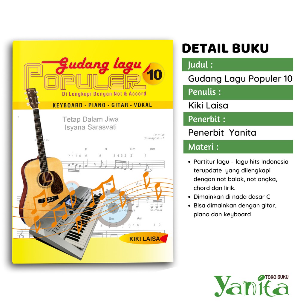 Yanita Buku Musik Gudang Lagu Populer 10