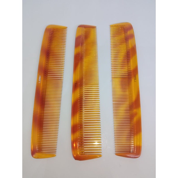 sisir salon plastik bening coklat