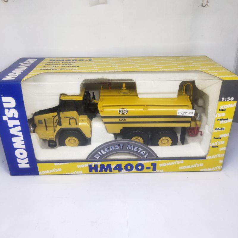 diecast miniatur alat berat Komatsu 1:50 HM400 articulated dump truck