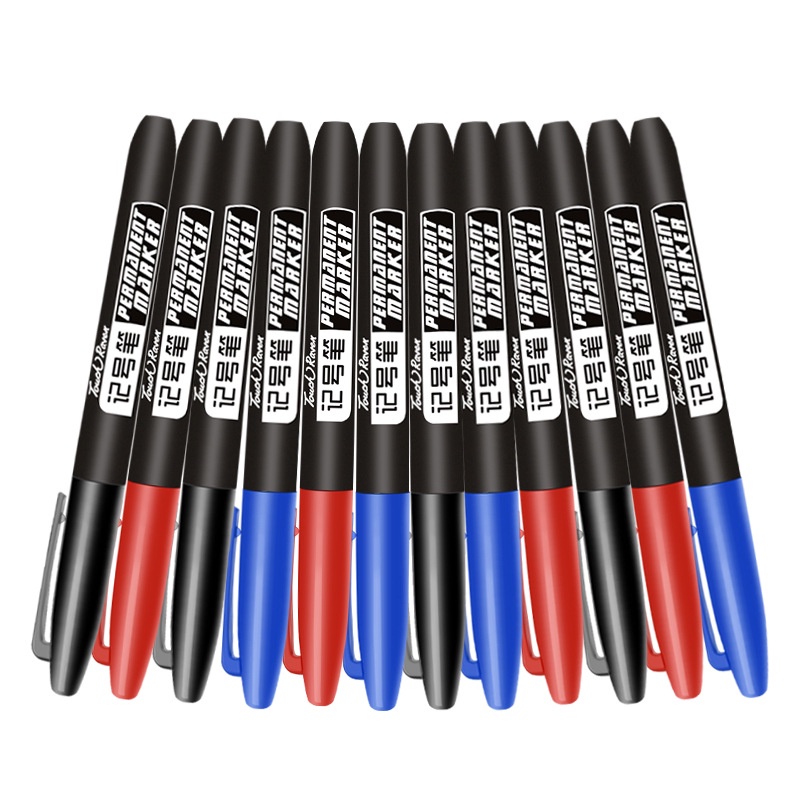 Spidol Permanen Multifungsi 3 Warna Anti Air Kapasitas Besar 1.5mm Untuk Sekolah / Kantor