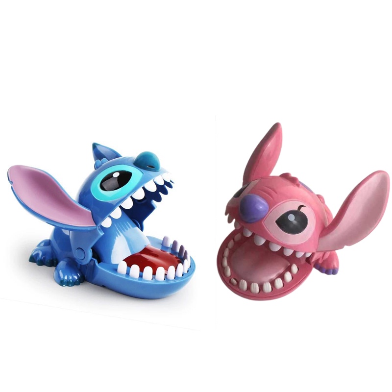 Lilo Stitch Action Figure Crocodile Bite Finger Stitch Dentist Push Teeth Funny Game Model Toys for Kids