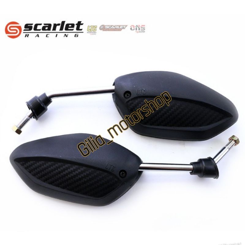 Scarlett Racing Spion Standar Beat New LTC 1908 Tangkai Chrome Universal Drat Honda