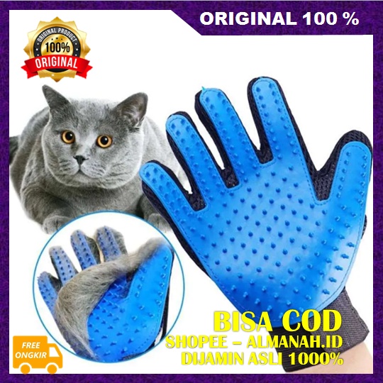 [BISA COD] Fury Glove Sarung Tangan Grooming untuk Merawat Bulu Kucing dan Anjing Kesayangan ASLI