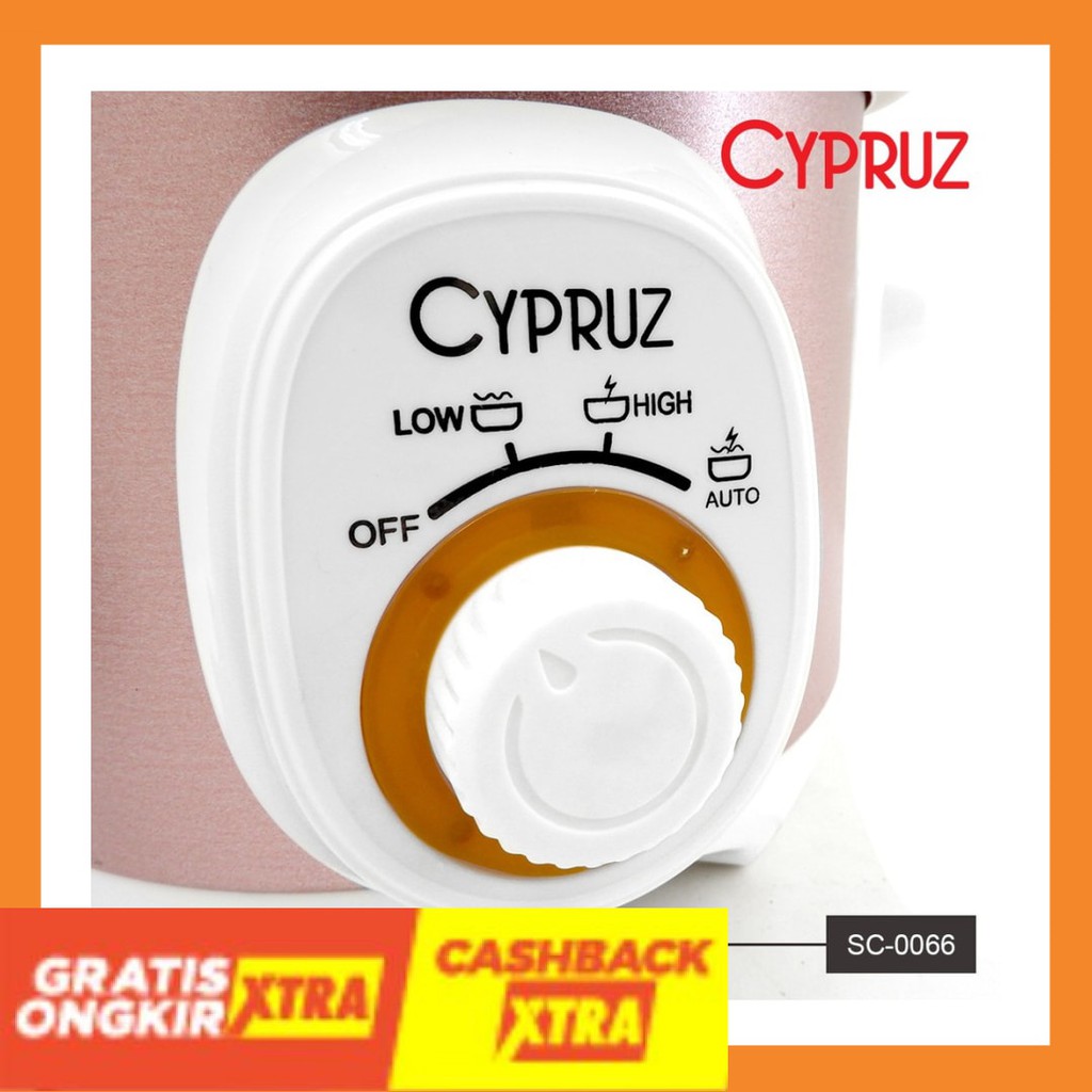 TERBARU - - SC-0066 Cypruz Slow Cooker 1.5liter