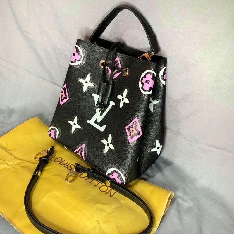 TAS LV NEO NOE MONOGRAM - HITAM - REALPICT IMPORT PREMIUM QUALITY