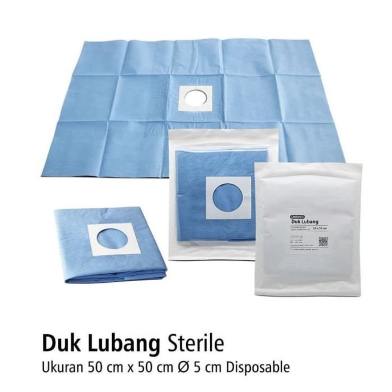 Duk lobang/Duk bolong/steril 25x30 one med