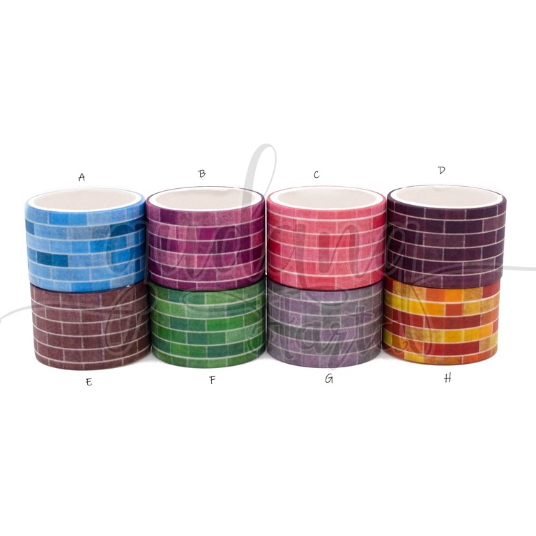 

GCC Masking Tape Brick Pattern Solasi Motif Kota Kotak Simple GCC 314025