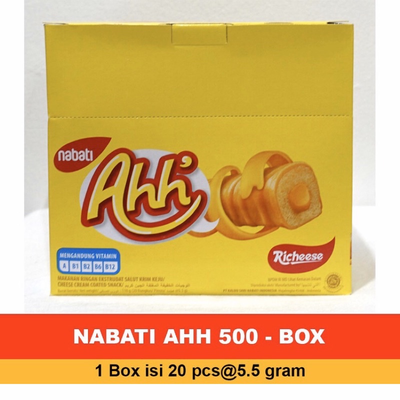 

Richeese Nabati Ahh isi 20 pcs / Snack Nabati / Snack anak / NABATI AHH MURAH SOLO