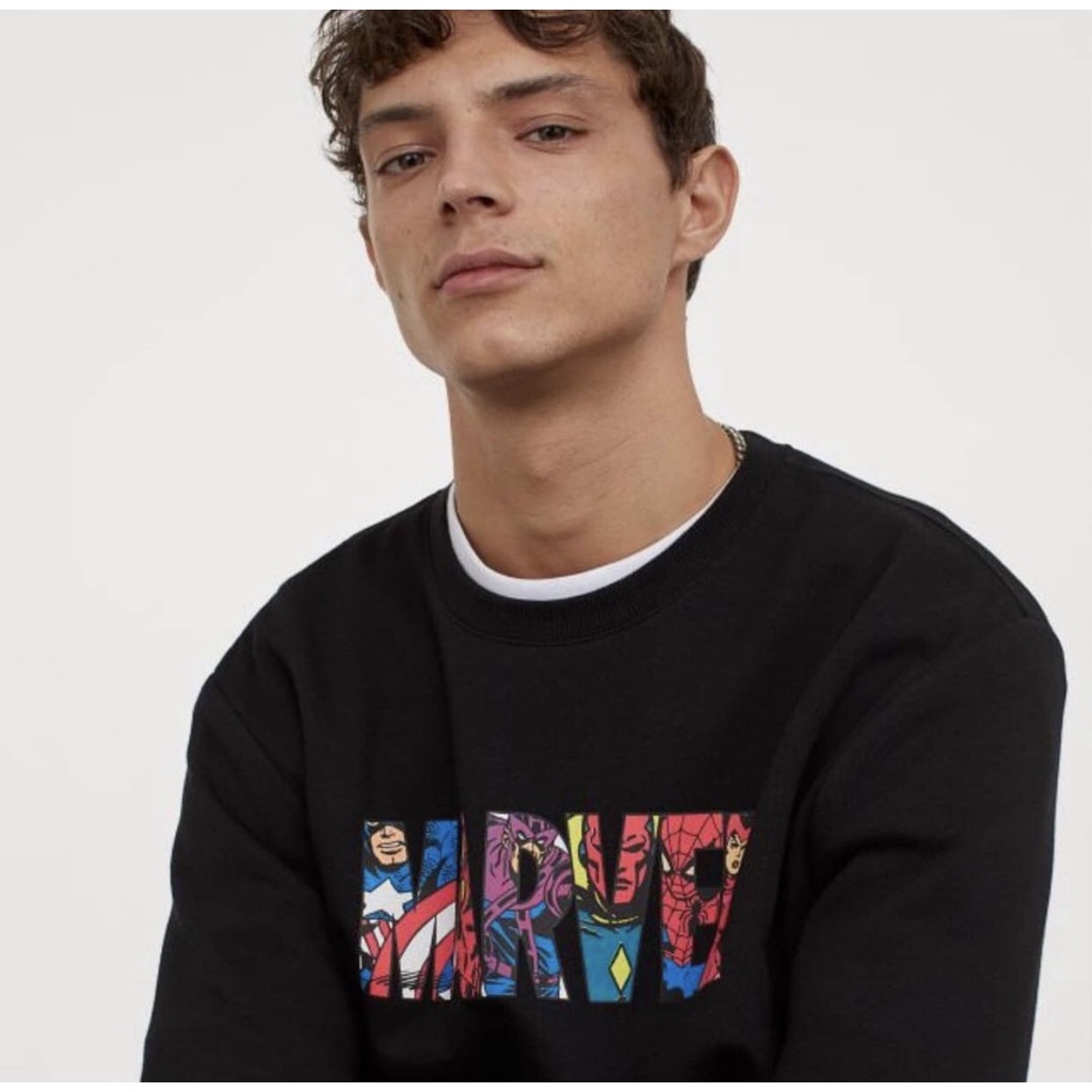 SWEATER H&amp;M CREWNECK MARVEL FULLTAG PREMIUM