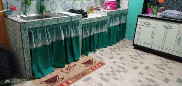 Gorden dapur  dengan lace WAJIB BACA DESKRIPSI  Shopee 