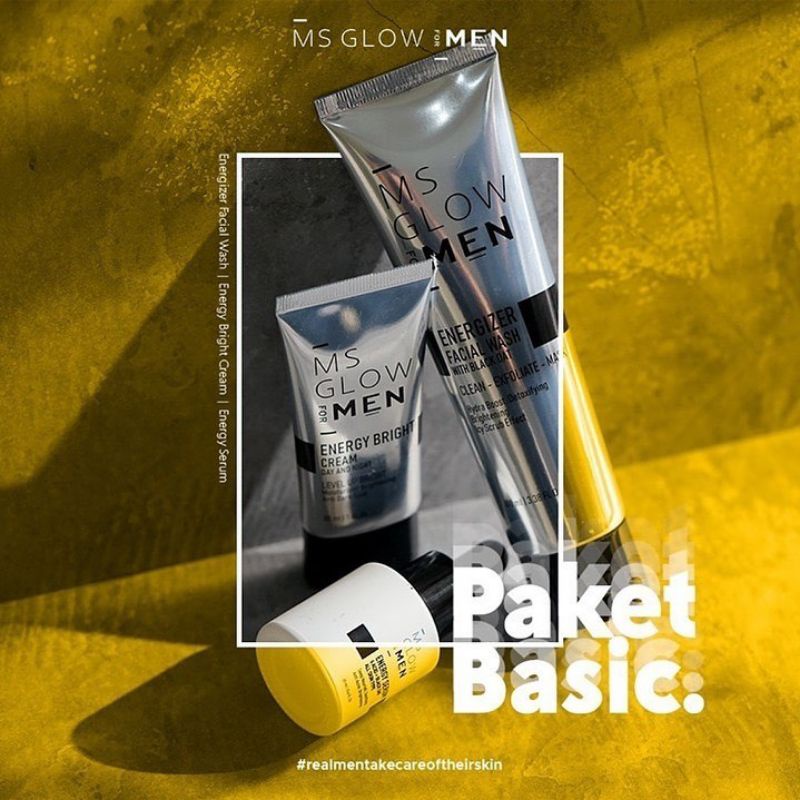 MS GLOW MEN PAKET BASIC | MS GLOW FOR MEN