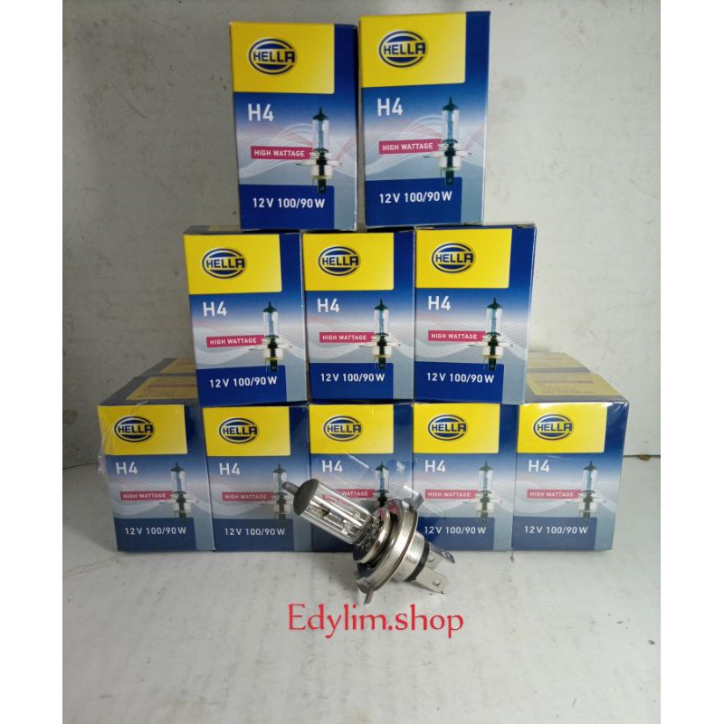 BOLA LAMPU HALOGEN H4 12V 100/90W HELLA