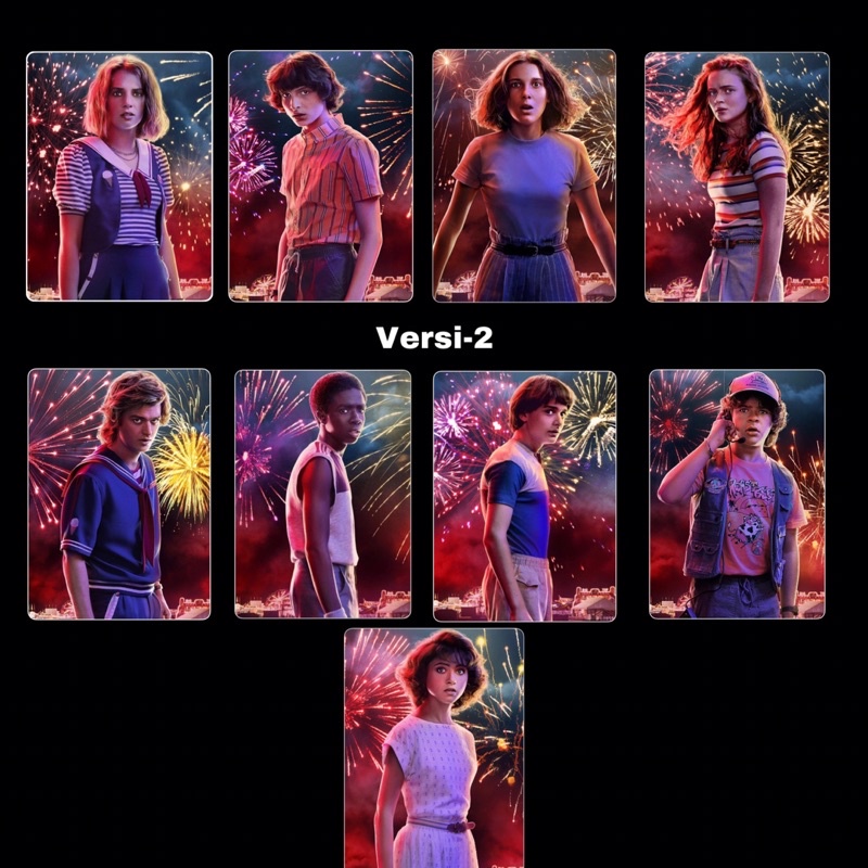 Photocard Stranger Things Charcters (MINIMAL 4)
