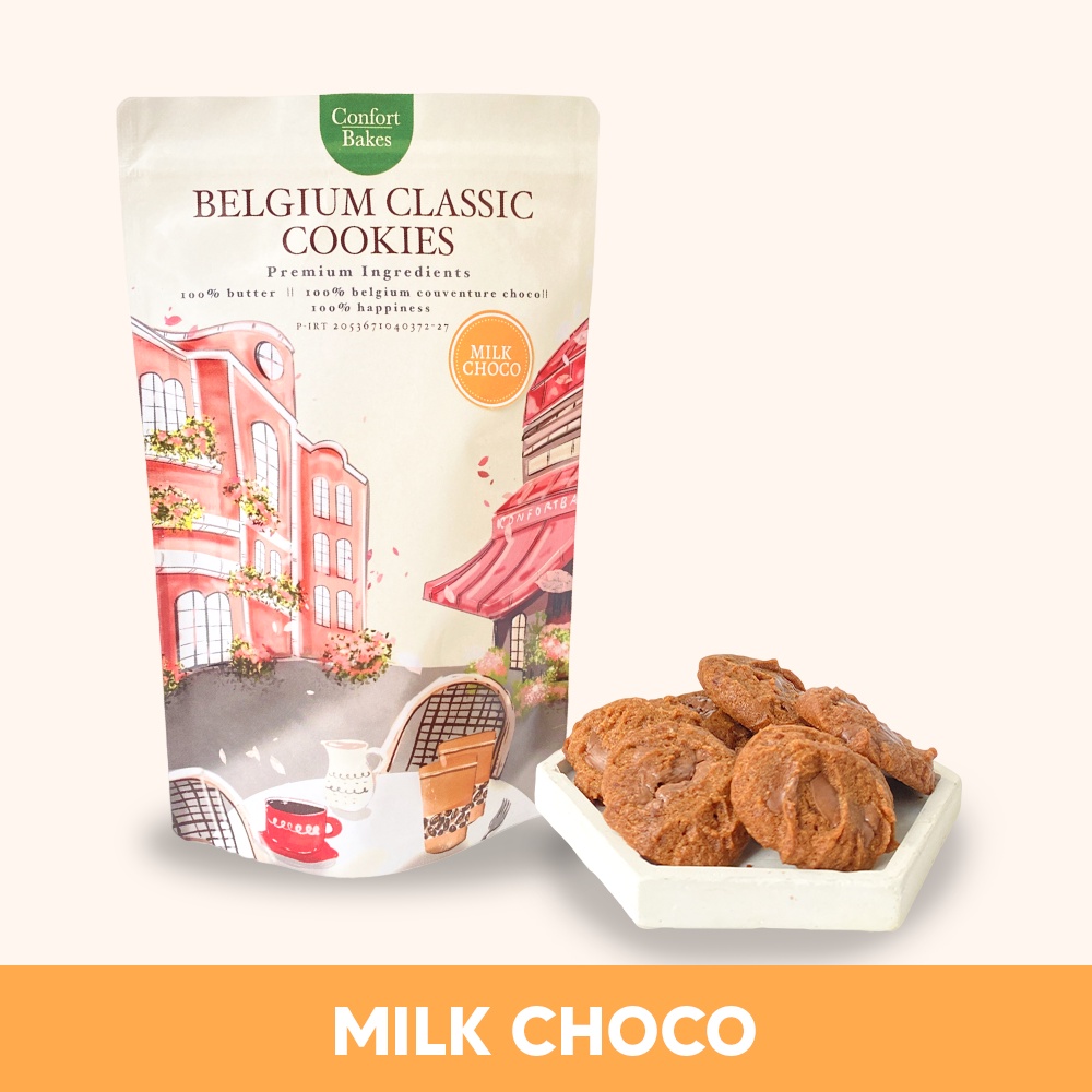 

Belgium Classic Cookies - Milk Choco Kue Kering Cemilan Makanan Ringan Hampers Lebaran dan Natal