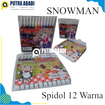 

Spidol Snowman 12 Warna PW-12A