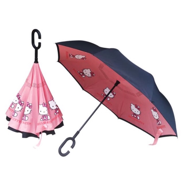 Jual PAYUNG TERBALIK HELLO KITTY / REVERSE INVERTED UMBRELLA | Shopee ...