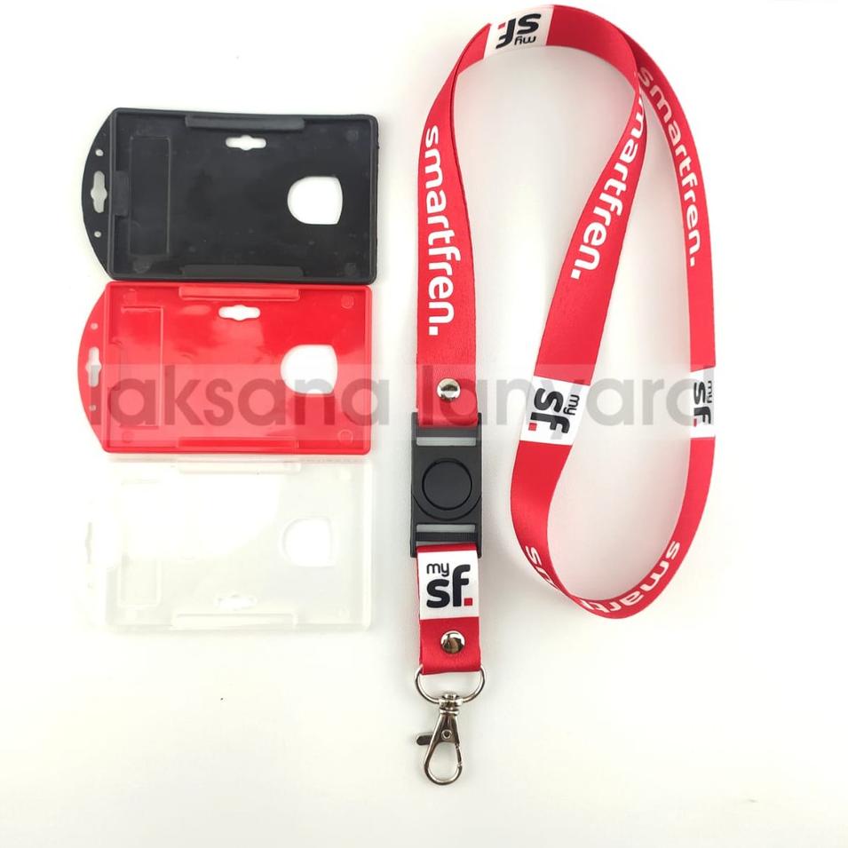 

[KODE BARANG HP984] LANYARD TALI ID CARD SMARTFREN PRINTING