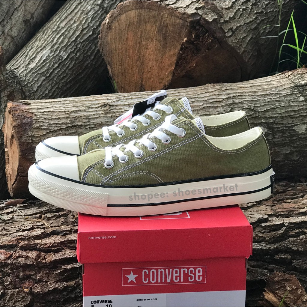 SEPATU CONVERSE 70S LOW FIELD SURFLUS HIJAU LUMUT ALL STAR CHUCK TAYLOR OBRAL MURAH