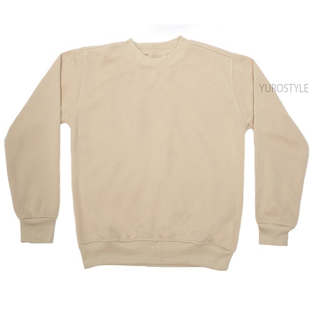SWEATERPOLOS BASIC SWEATER POLOS SIZE M-XXL ( PRIA & WANITA )-LATTE