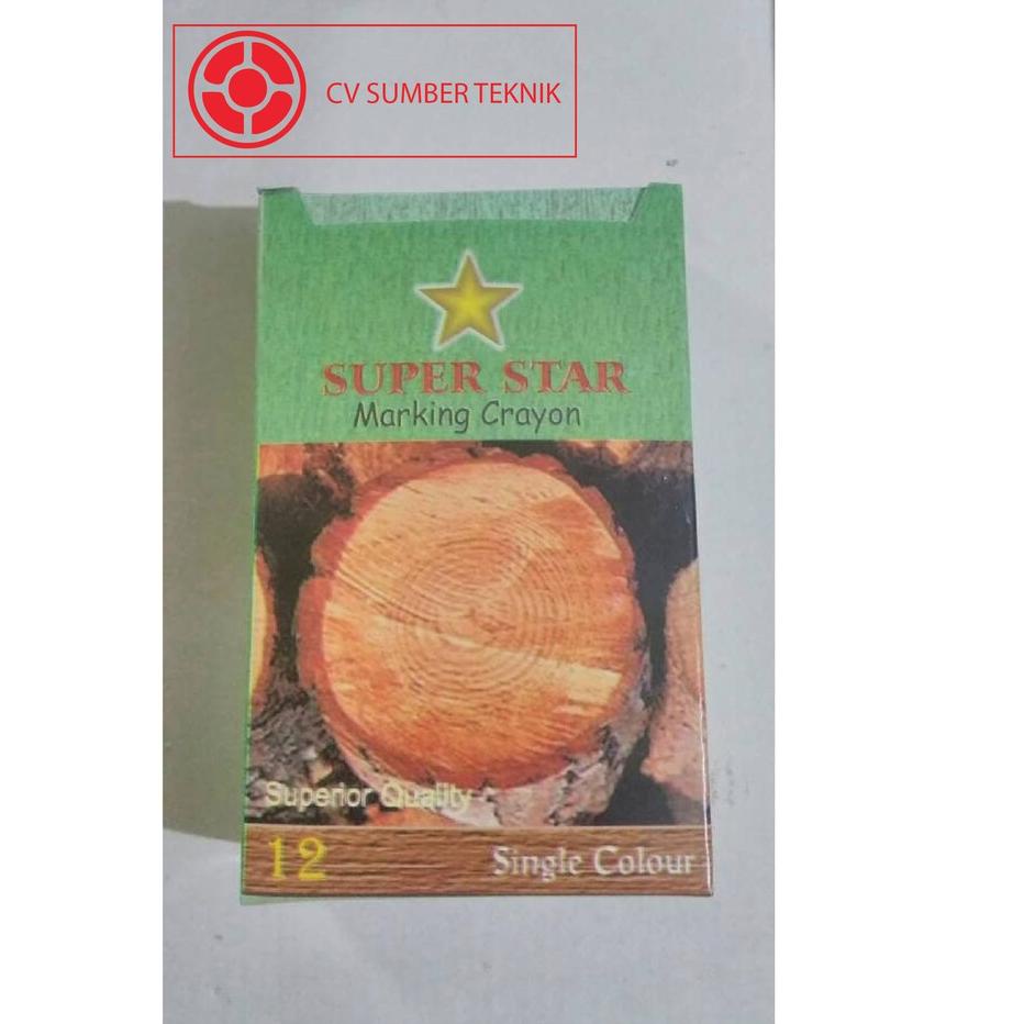 

ft✽Best Terlaris SUPERSTAR Marking Crayon Kapur Lilin Kayu 83