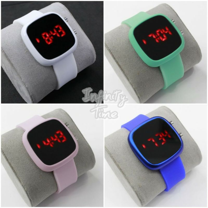 C ( C037 ) JAM TANGAN LED KOREA DEWASA MODEL OVAL  / HARGA GROSIR