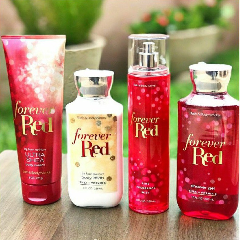 BATH &amp; BODY WORKS BBW FOREVER RED SERIES MIST LOTION SHOWER GEL BODY CREAM HAND CREAM SHOWER GEL BODY CREAM LOTION MIST WASH WALLFLOWER ROOMSPRAY SCENTPORTABLE GENTLE GEL DEEP CLEANSING GENTLE FOAMING CREAMY LUXE