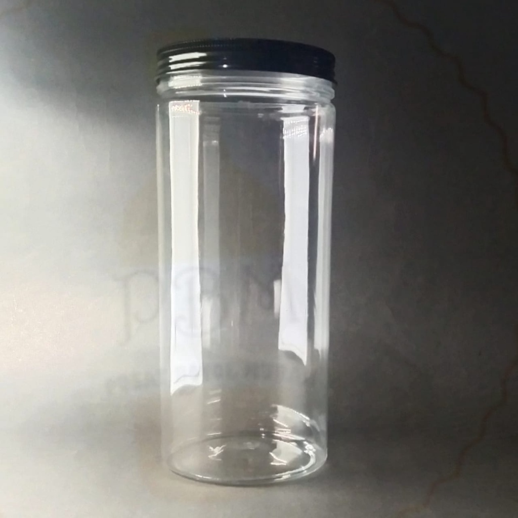 Jual Toples Tabung Ml Toples Jar Cylinder Tutup Aluminium Hitam Shopee Indonesia