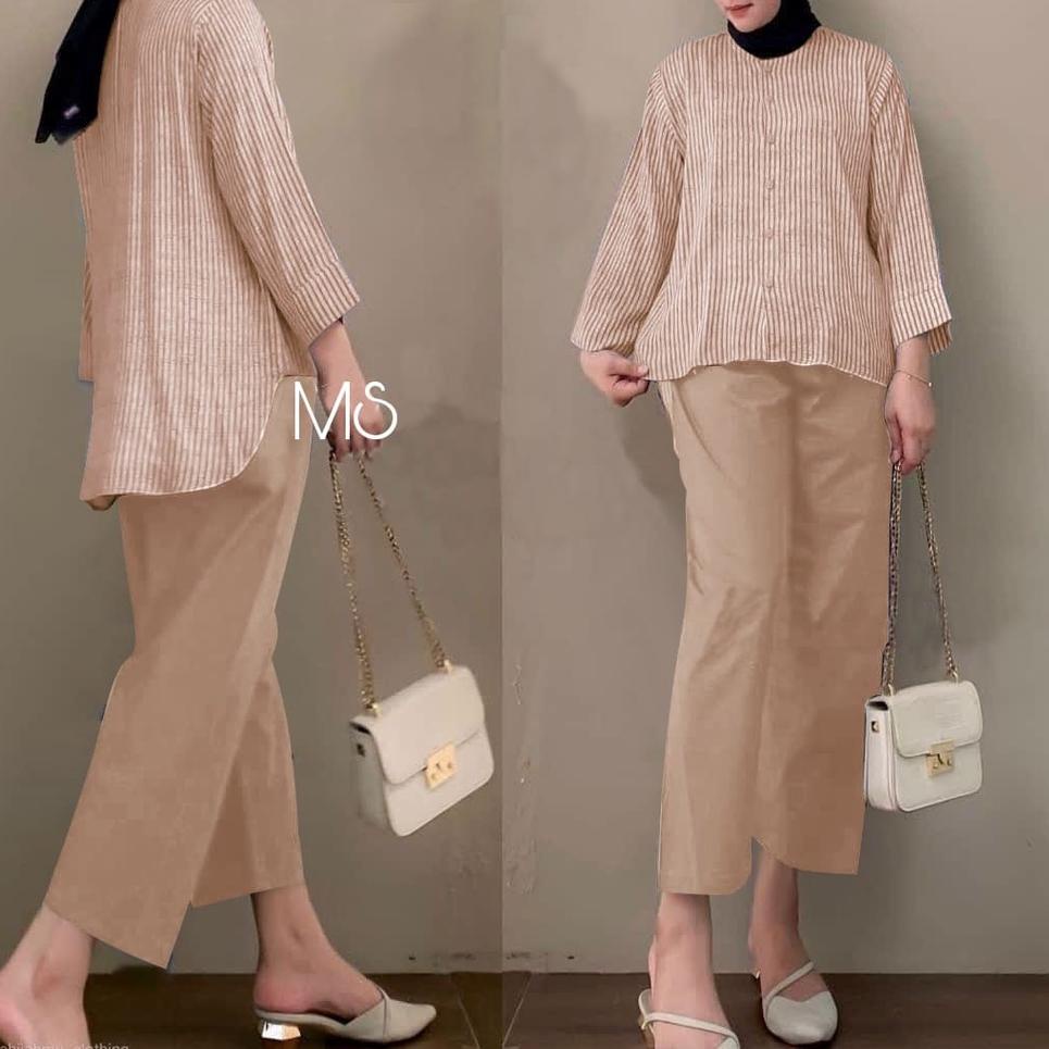 SET KINAN SALUR / SETELAN KINAN SALUR / FASHION MUSLIM KEKINIAN / WANSET MODEL BARU / SETELAN WANITA