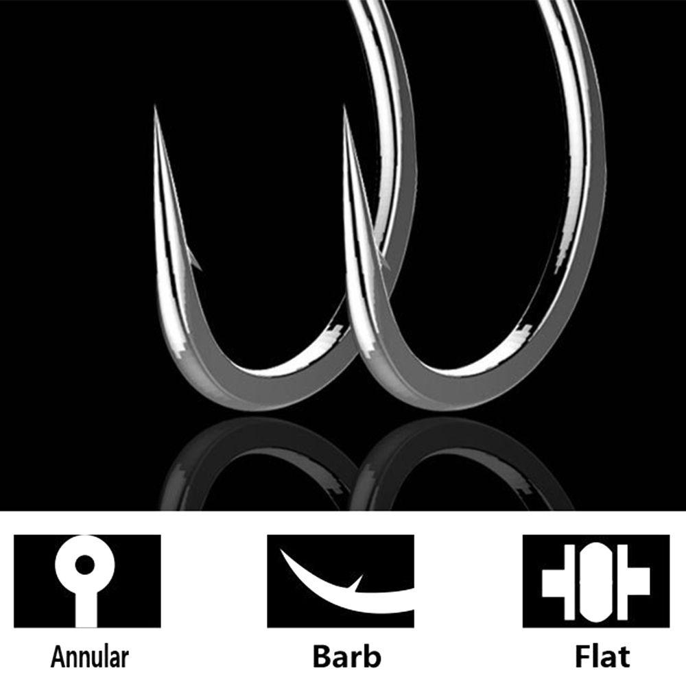 Preva 500pcs Pengait Pancing 2-6# Size Circled Band Extra Kuat