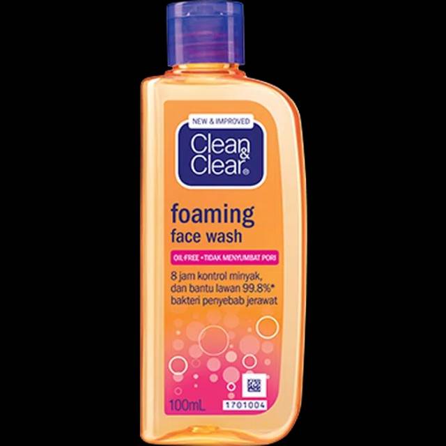 clean & clear foaming face wash harga